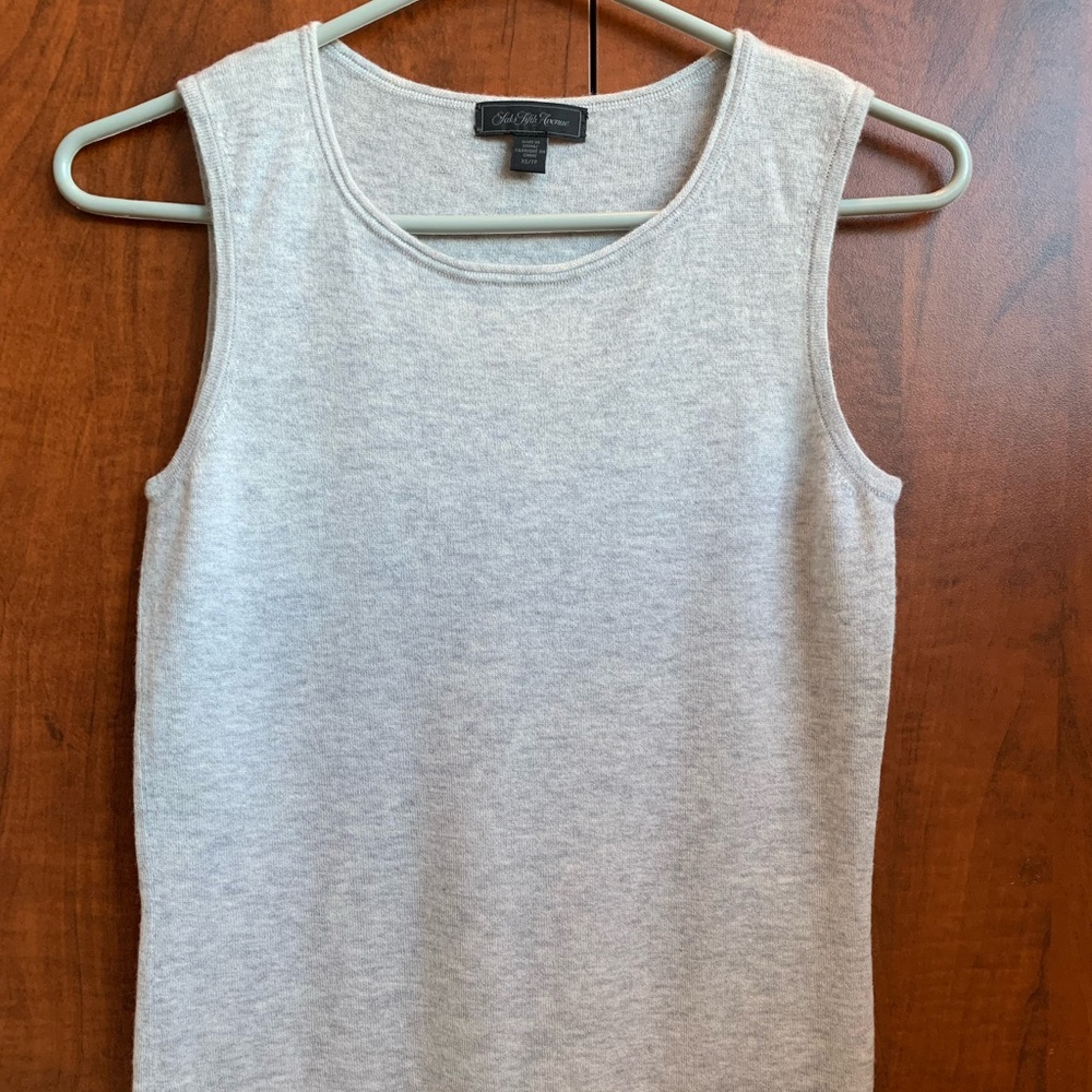Saks Fifth Avenue Black Label Gray Tank Top